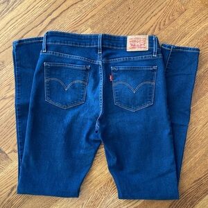 Levi's 711 Skinny Jeans Size 28 Dark Denim